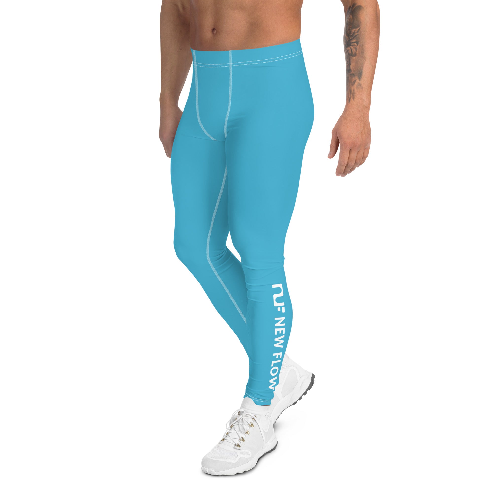 MEN'S LEGGINGS – CERULEAN BLUE - Main Image