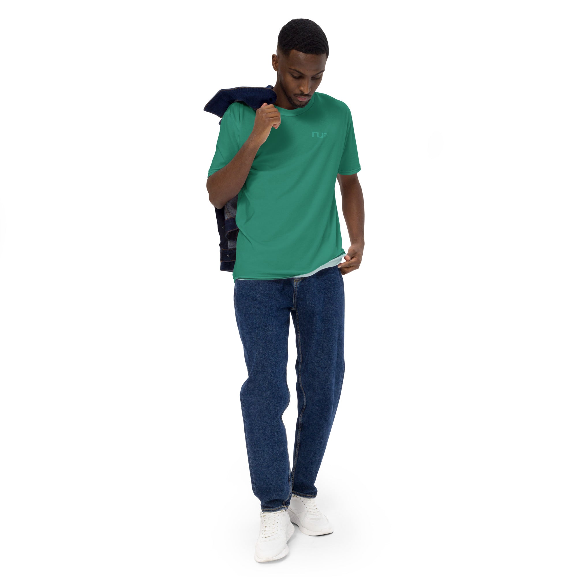 MEN'S T-SHIRT, CREW NECK – JADE