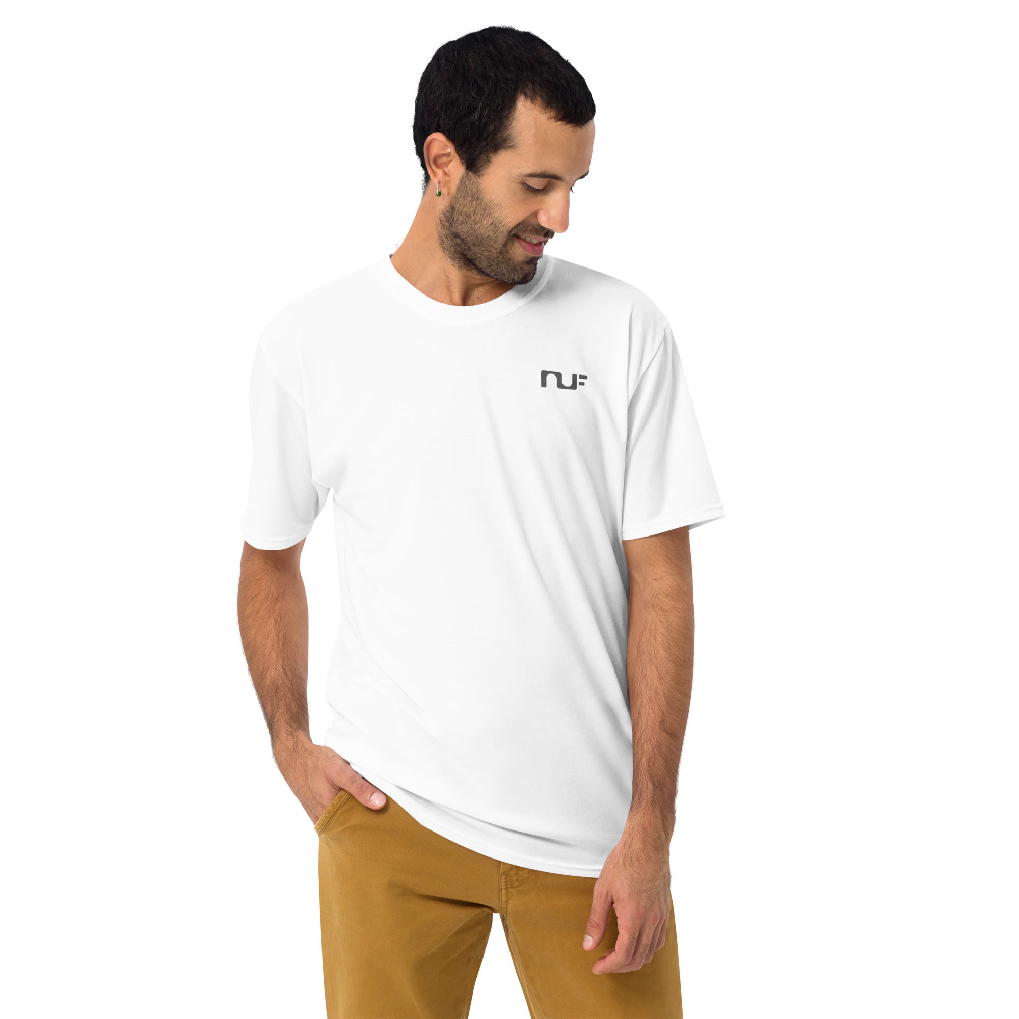 MEN'S T-SHIRT, CREW NECK – WHITE