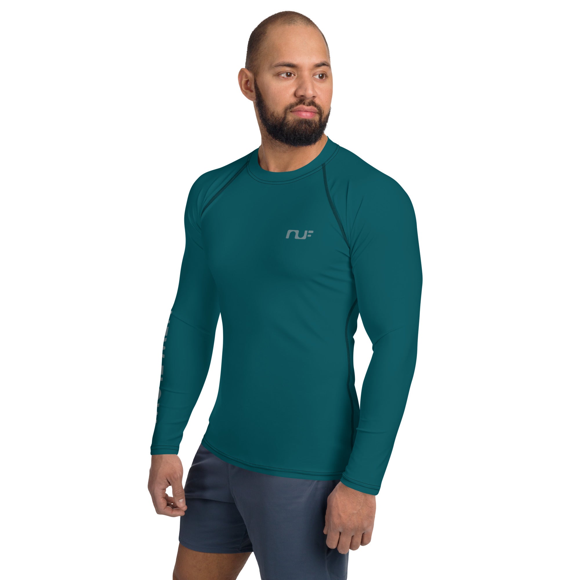 MEN'S RASH GUARD – DEEP TEAL