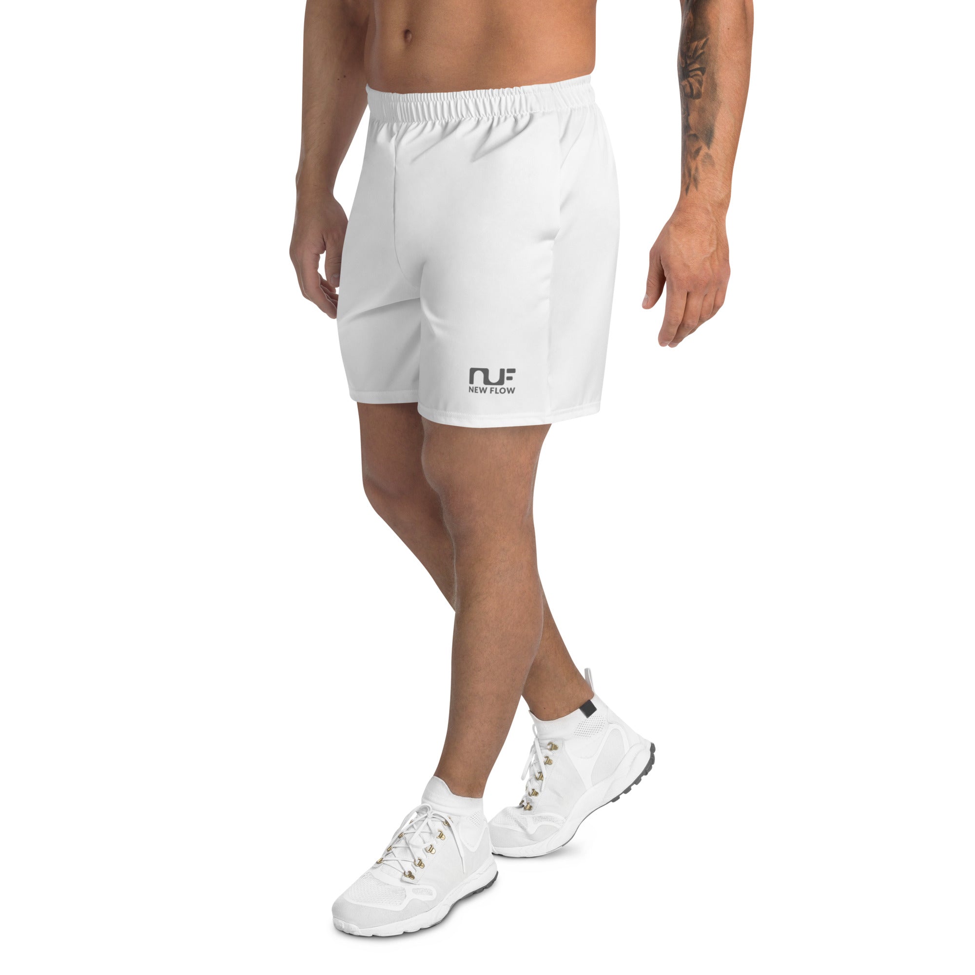 MEN'S RECYCLED ATHLETIC SHORTS – WHITE