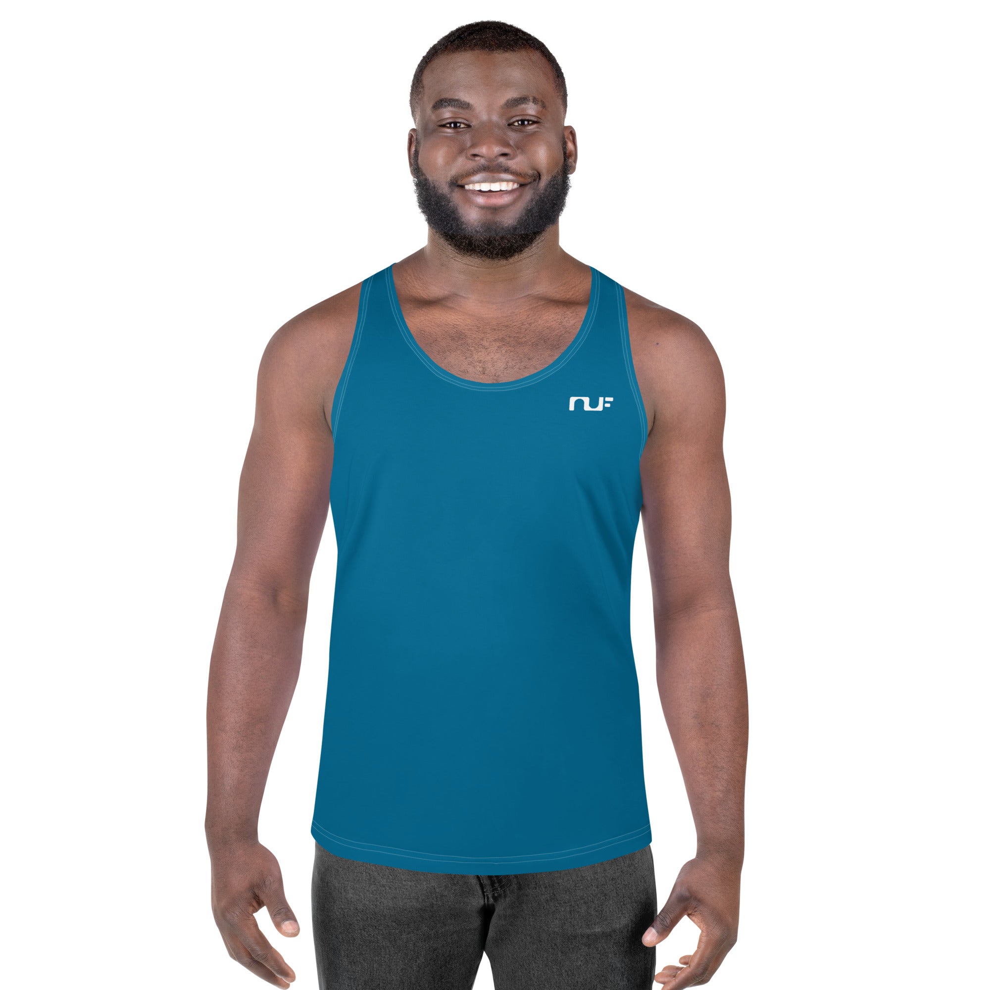 MEN'S TANK TOP – EMERALD BLUE