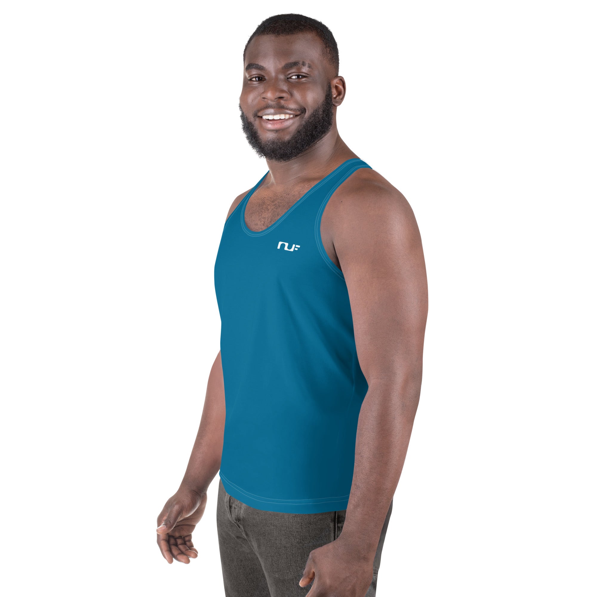 MEN'S TANK TOP – EMERALD BLUE