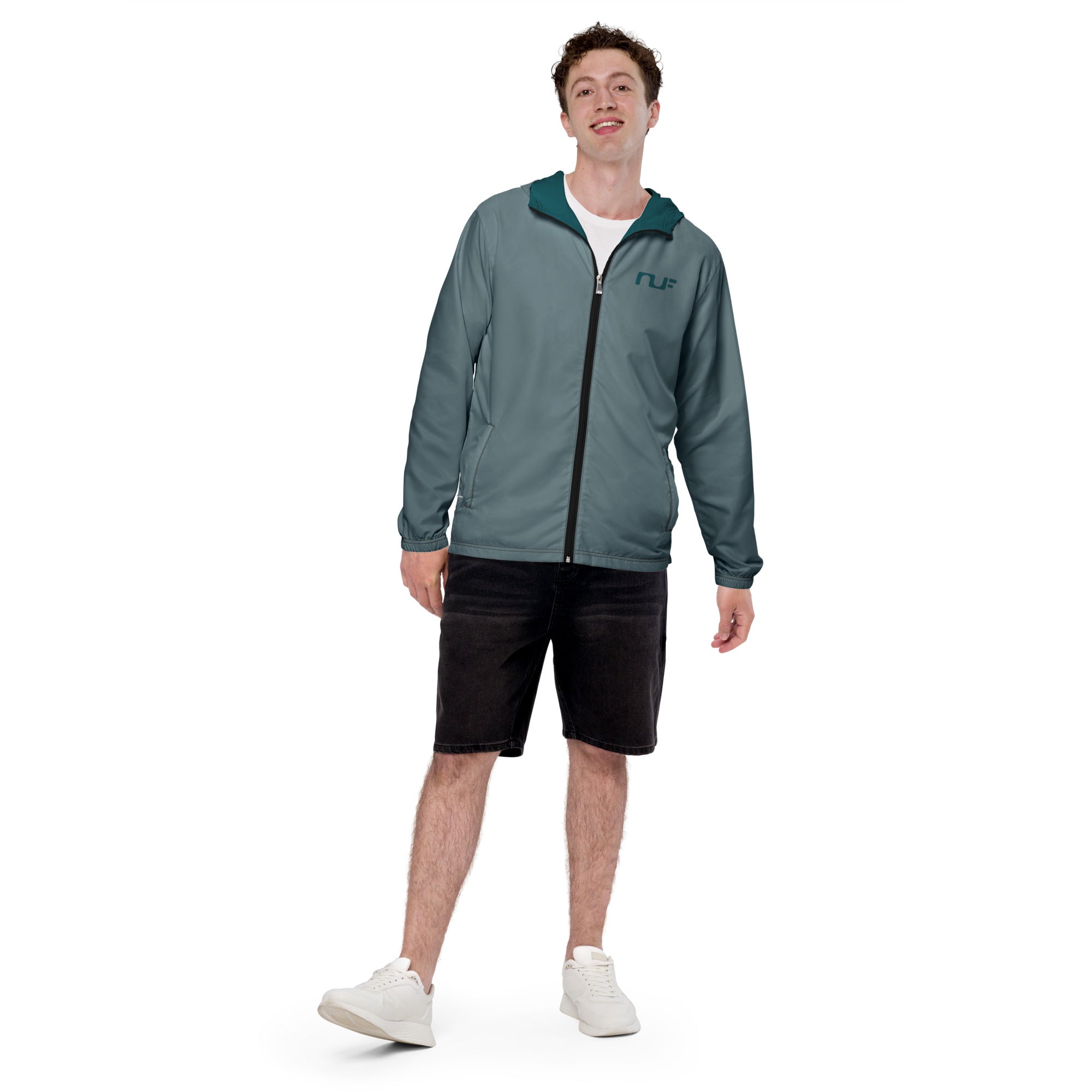 MEN'S WINDBREAKER – DUSTY BLUE