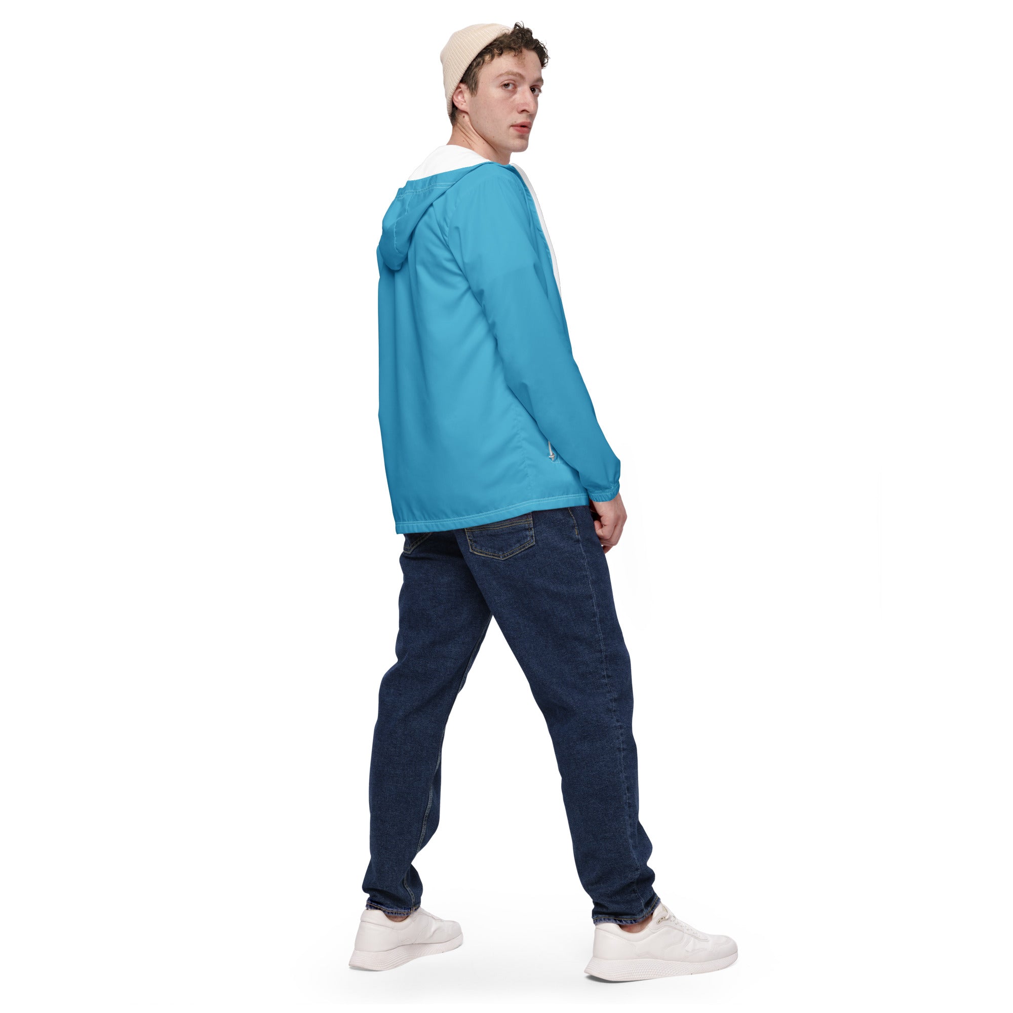 MEN'S WINDBREAKER – CERULEAN BLUE