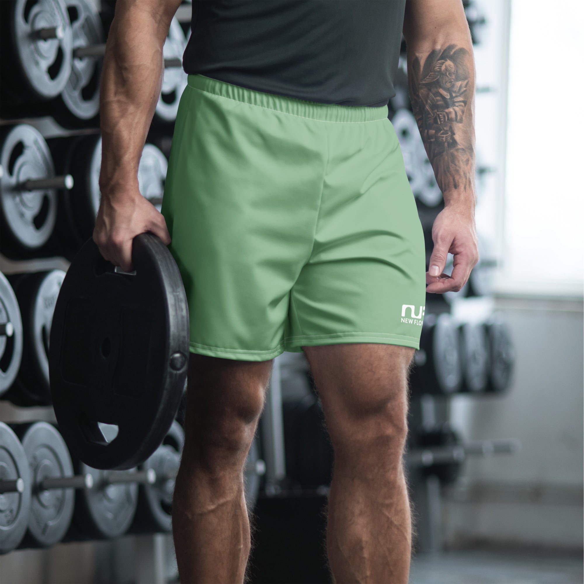 MEN'S RECYCLED ATHLETIC SHORTS – PISTACHIO