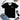 T-SHIRT FÖR KVINNOR, CREW NECK – BLACK