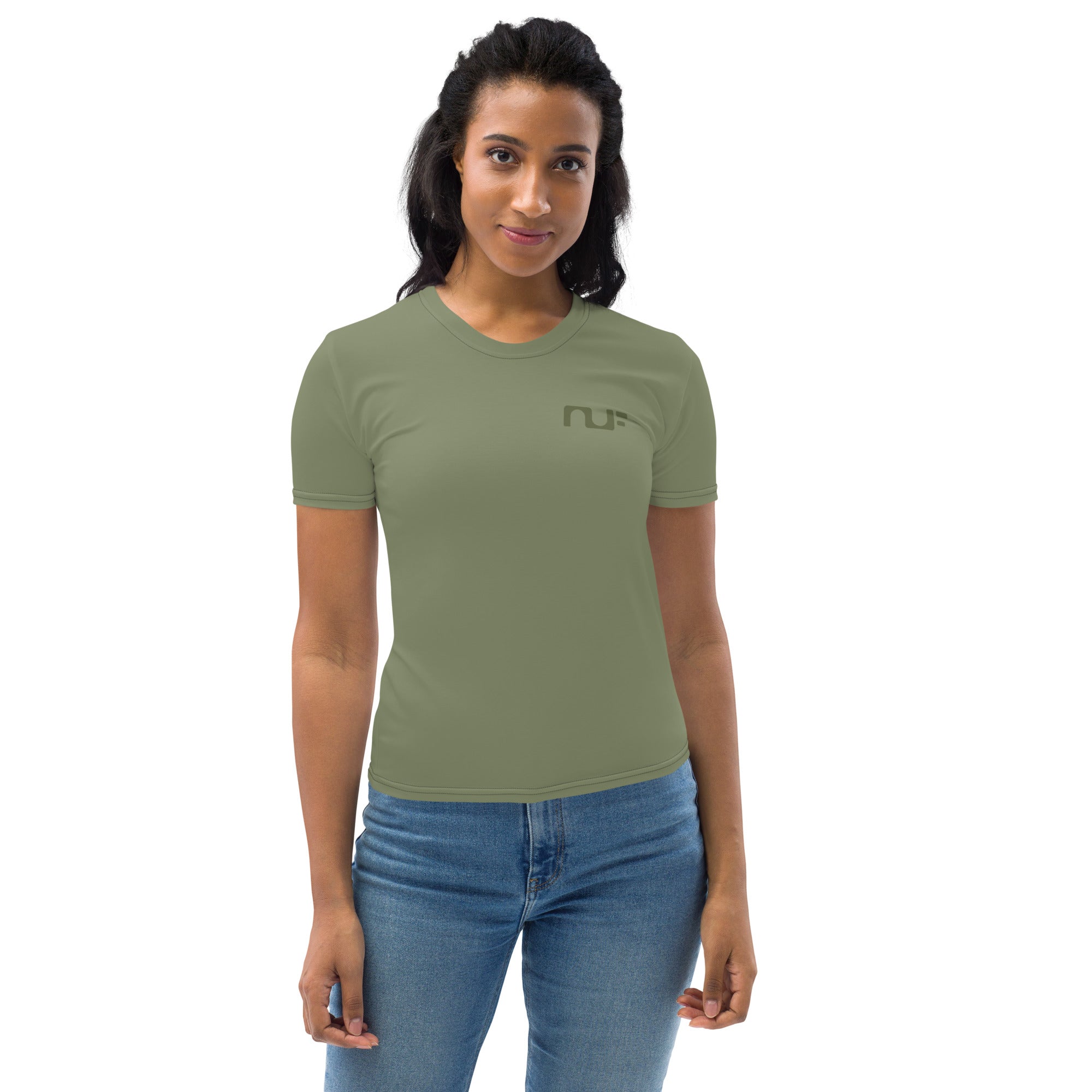 WOMEN'S T-SHIRT, CREW NECK – MOSS