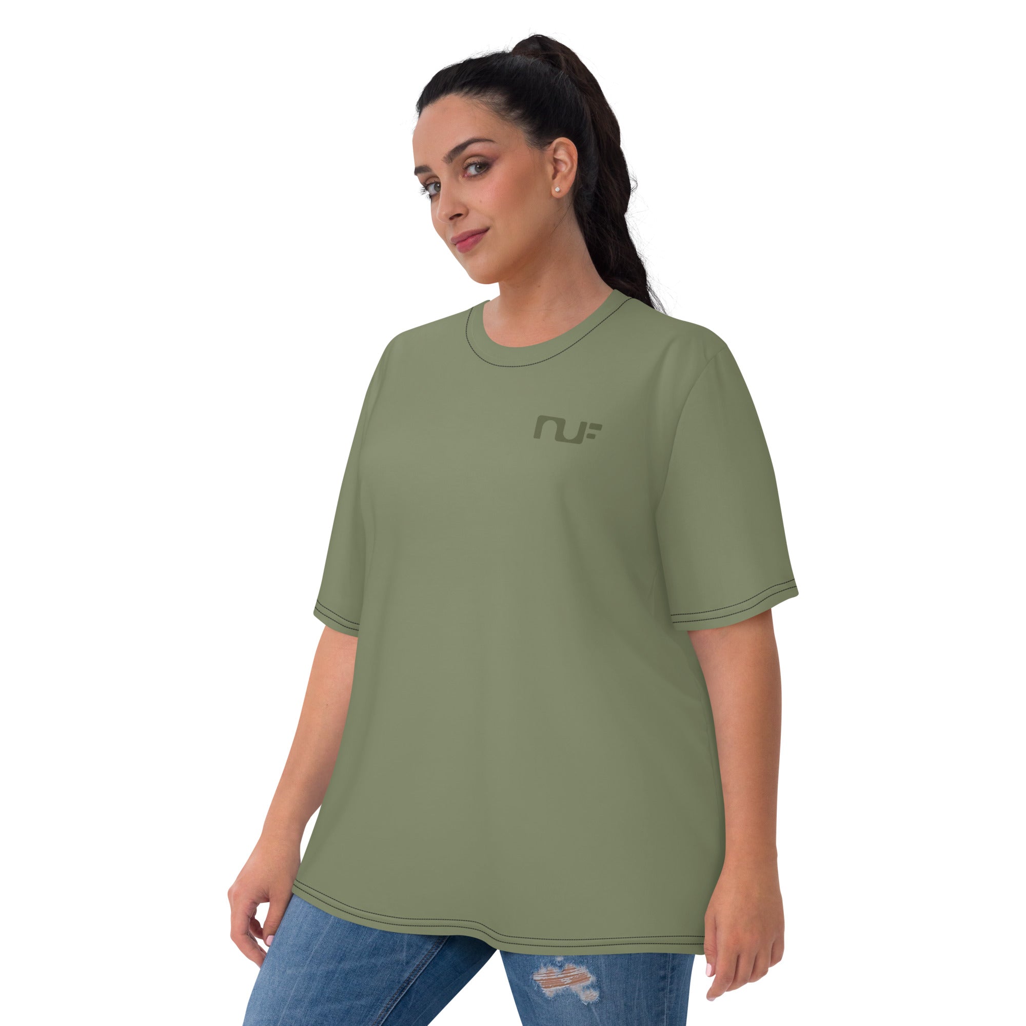 WOMEN'S T-SHIRT, CREW NECK – MOSS