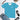 WOMEN'S T-SHIRT, CREW NECK – CERULEAN BLUE