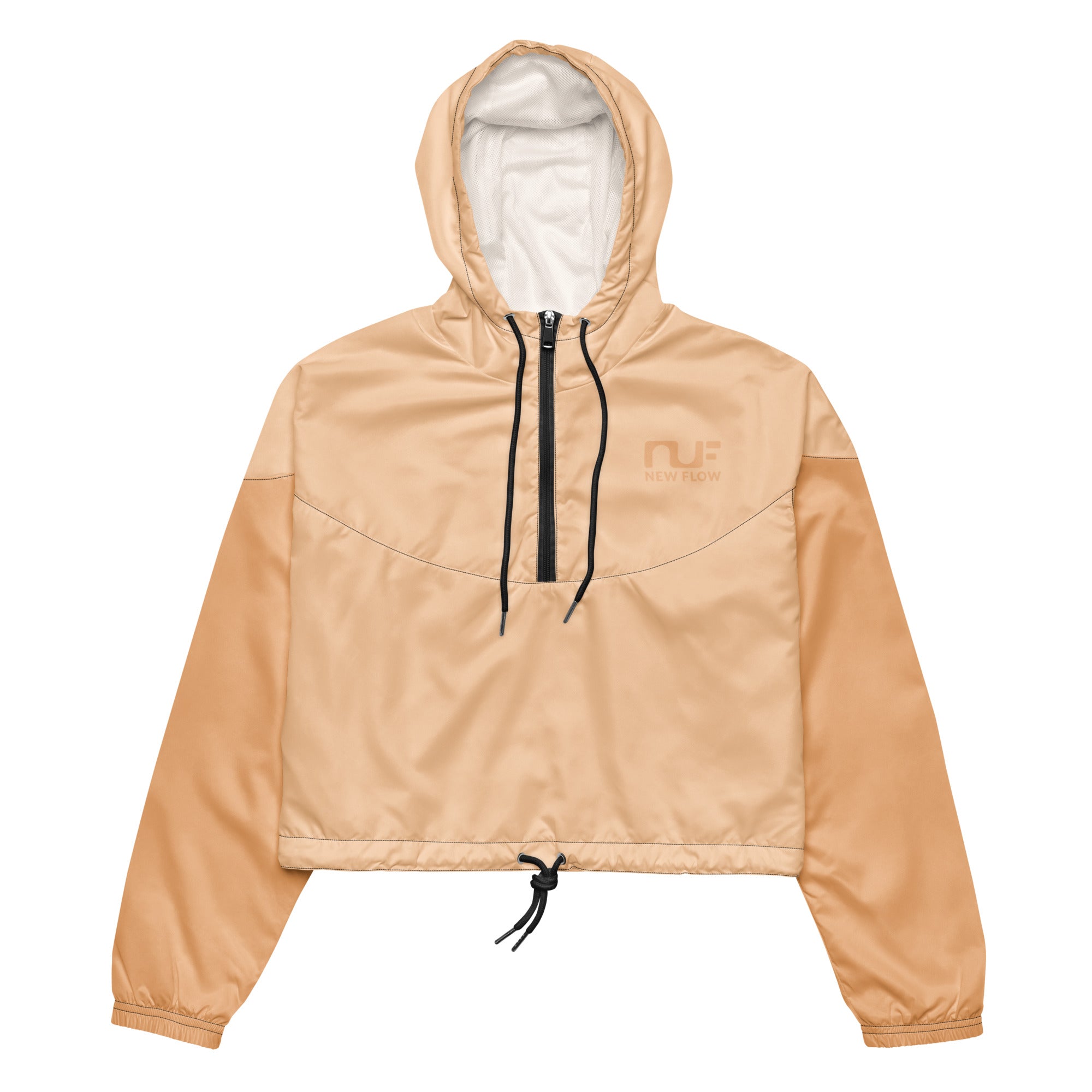 WOMEN'S WINDBREAKER, CROPPED – WHEAT