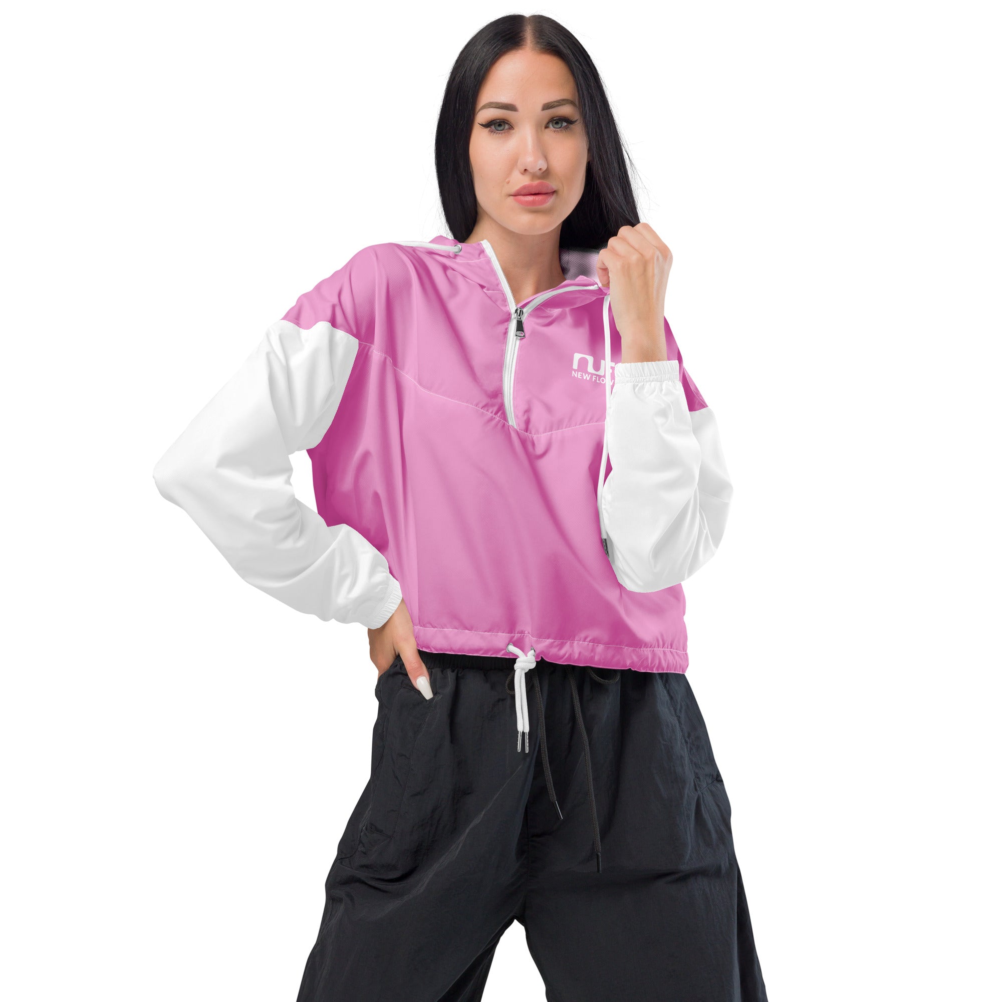 WOMEN'S WINDBREAKER, CROPPED – LILAC