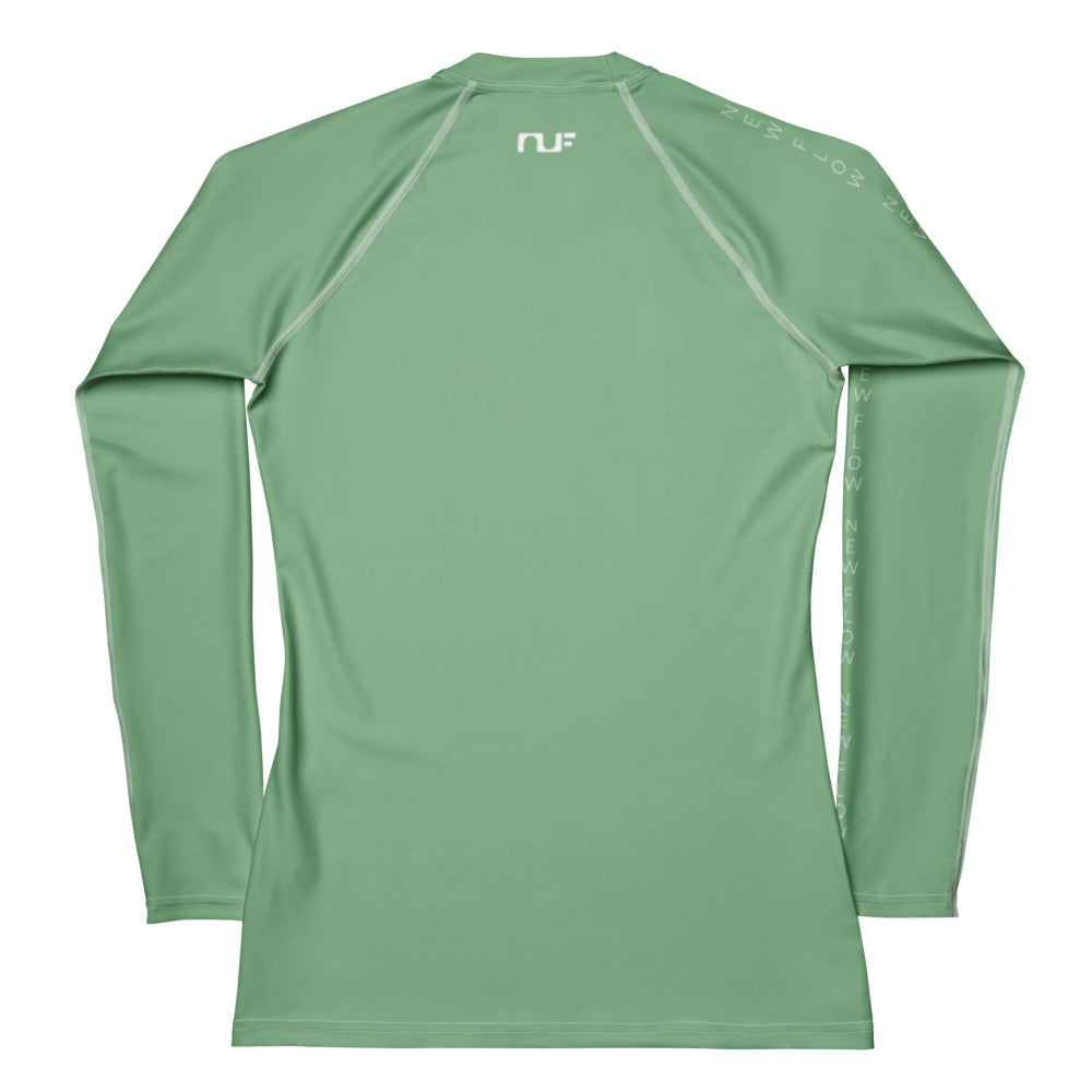 WOMEN'S RASH GUARD – PISTACHIO