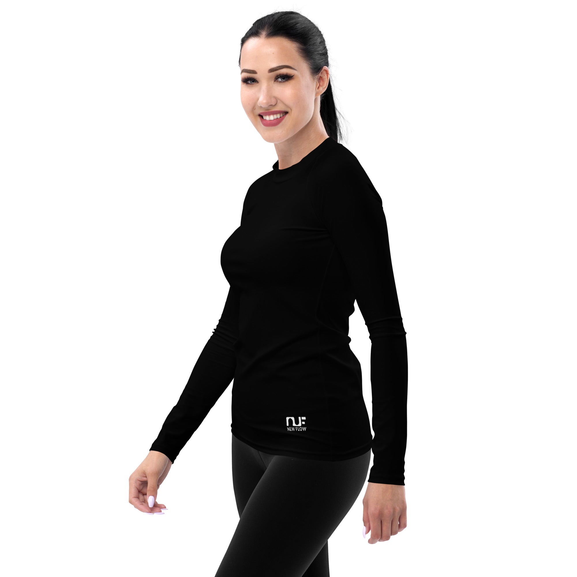 WOMEN'S RASH GUARD – BLACK