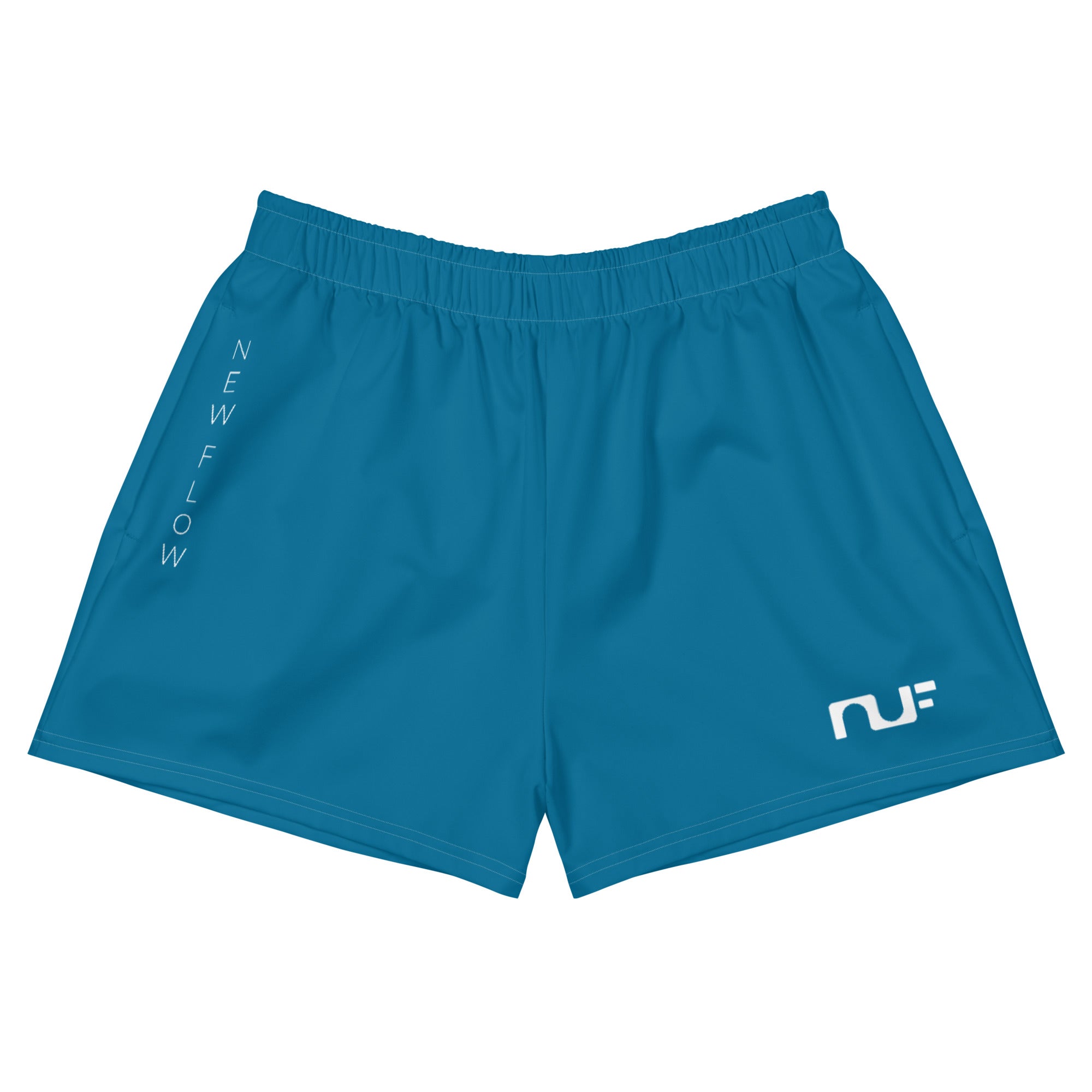 WOMEN'S RECYCLED ATHLETIC SHORTS – EMERALD BLUE