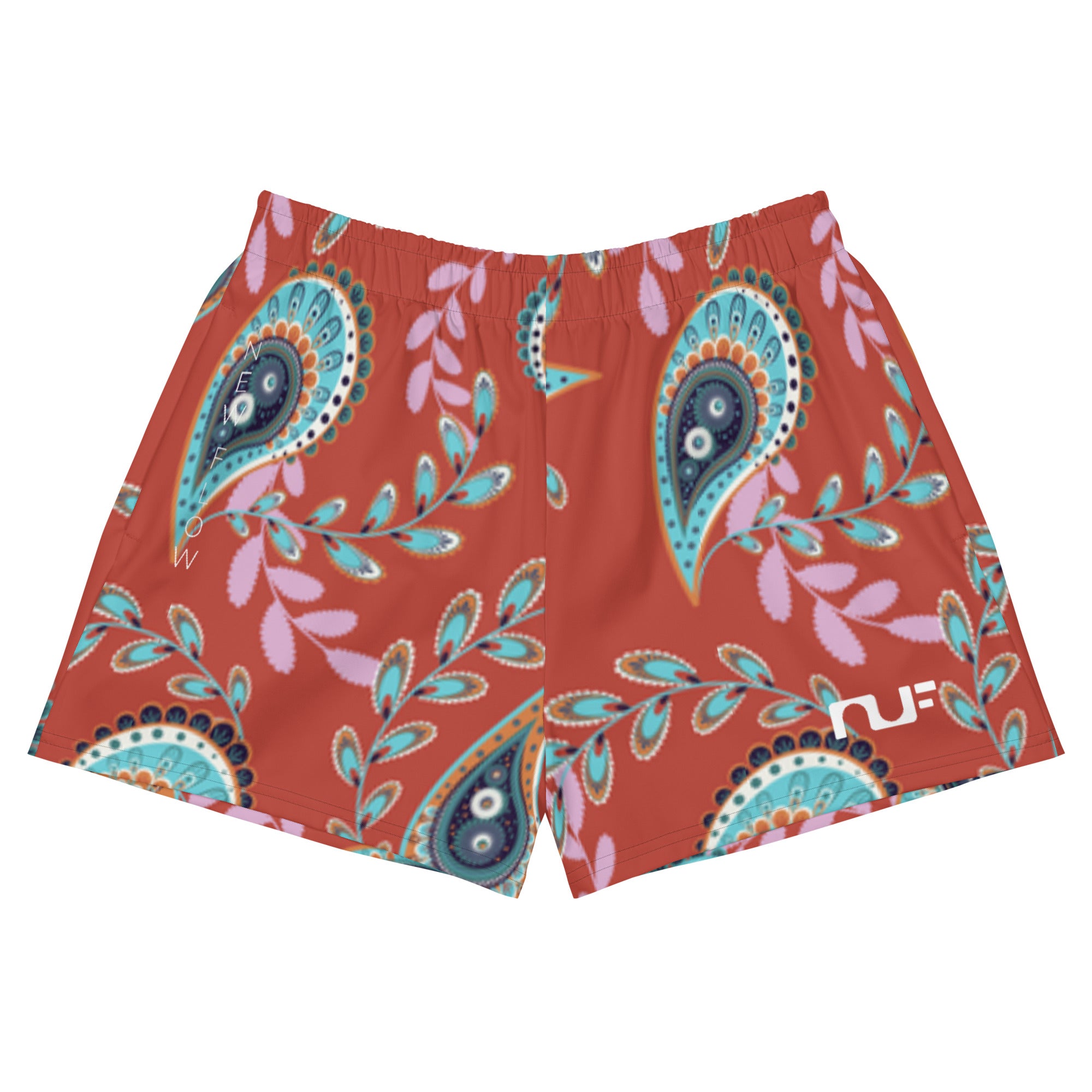 WOMEN'S RECYCLED ATHLETIC SHORTS – PAISLEY