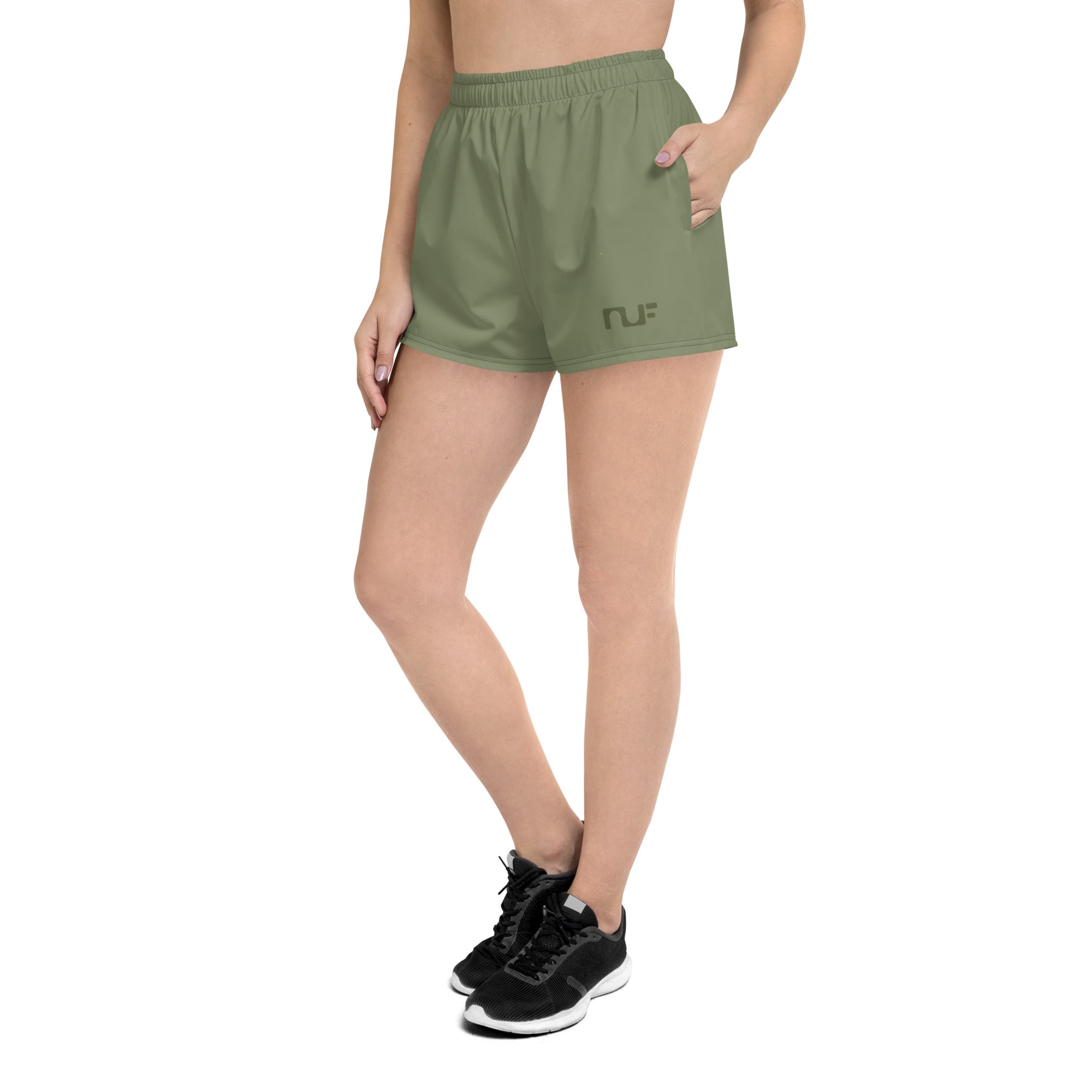 WOMEN'S RECYCLED ATHLETIC SHORTS – MOSS