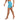 WOMEN'S YOGA SHORTS – CERULEAN BLUE