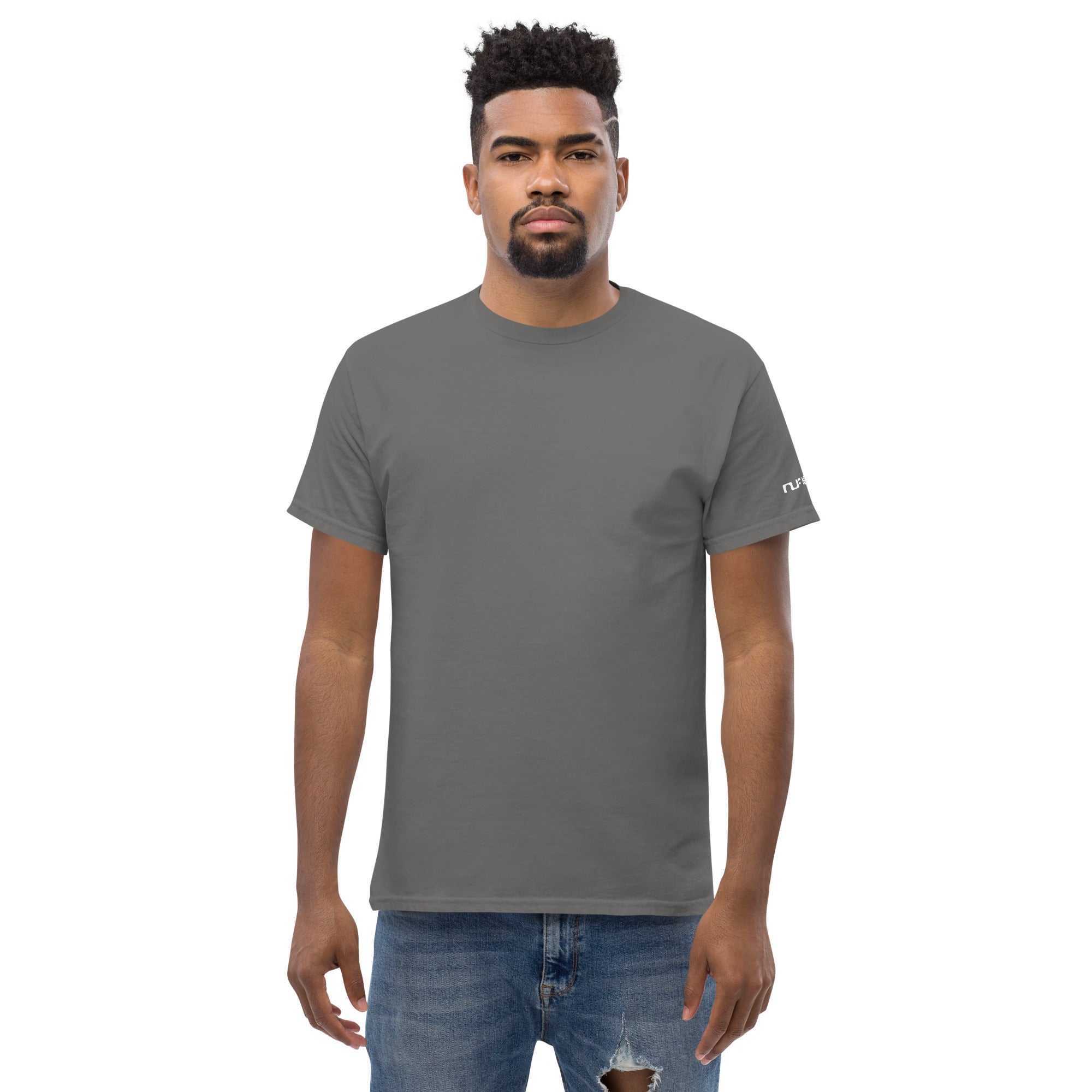 MEN'S T-SHIRT, CLASSIC – CHARCOAL