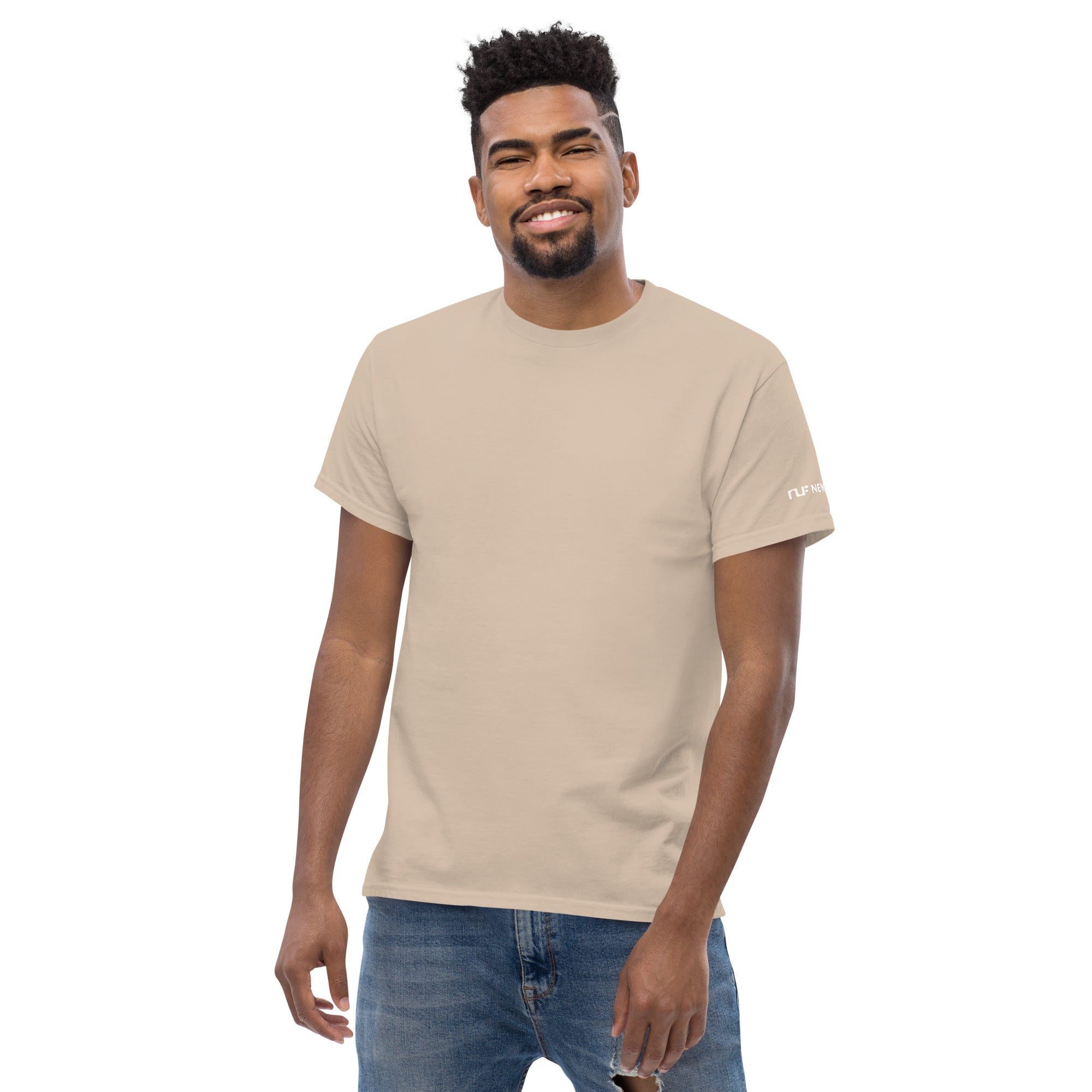 MEN'S T-SHIRT, CLASSIC – SAND