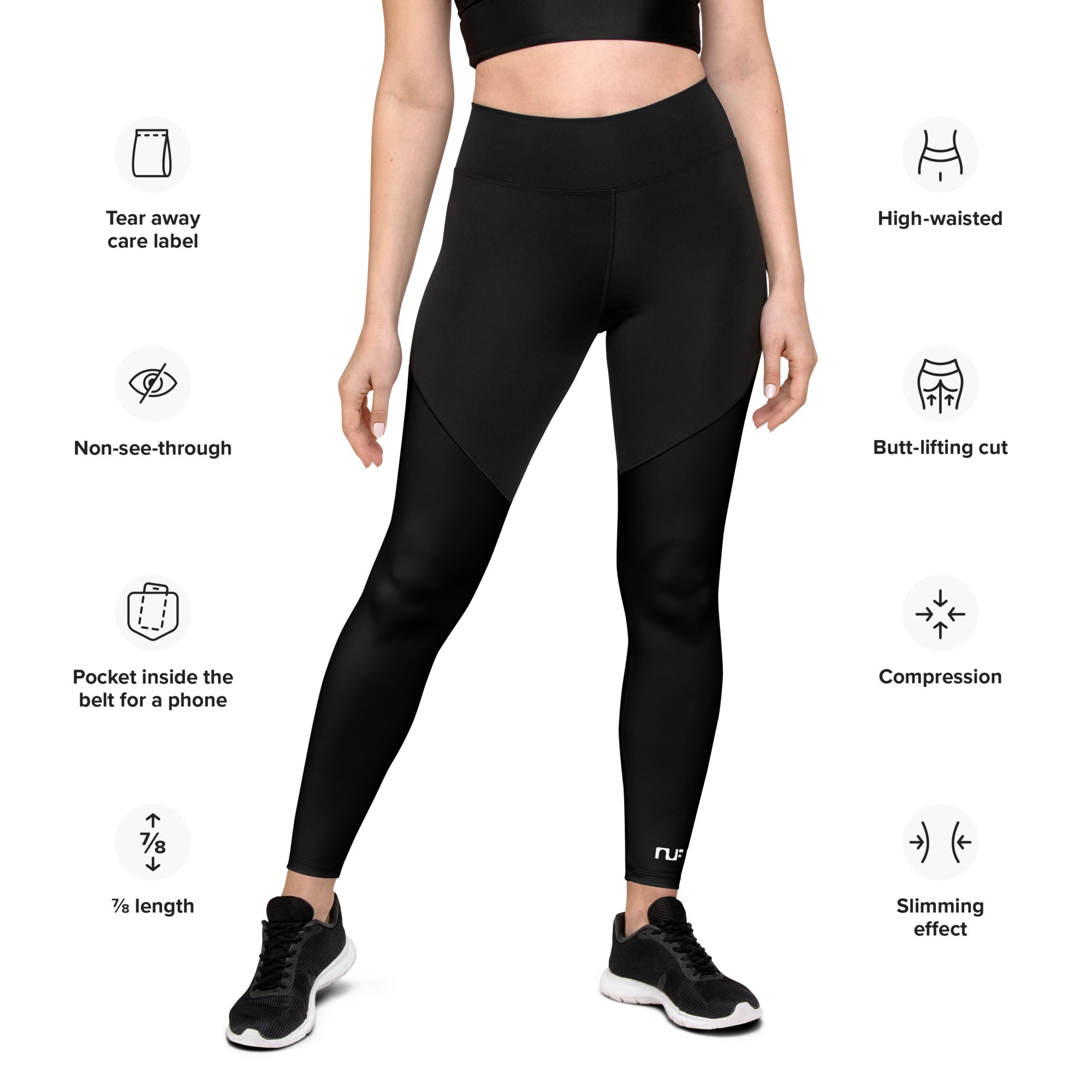 WOMEN'S SPORTS LEGGINGS – BLACK