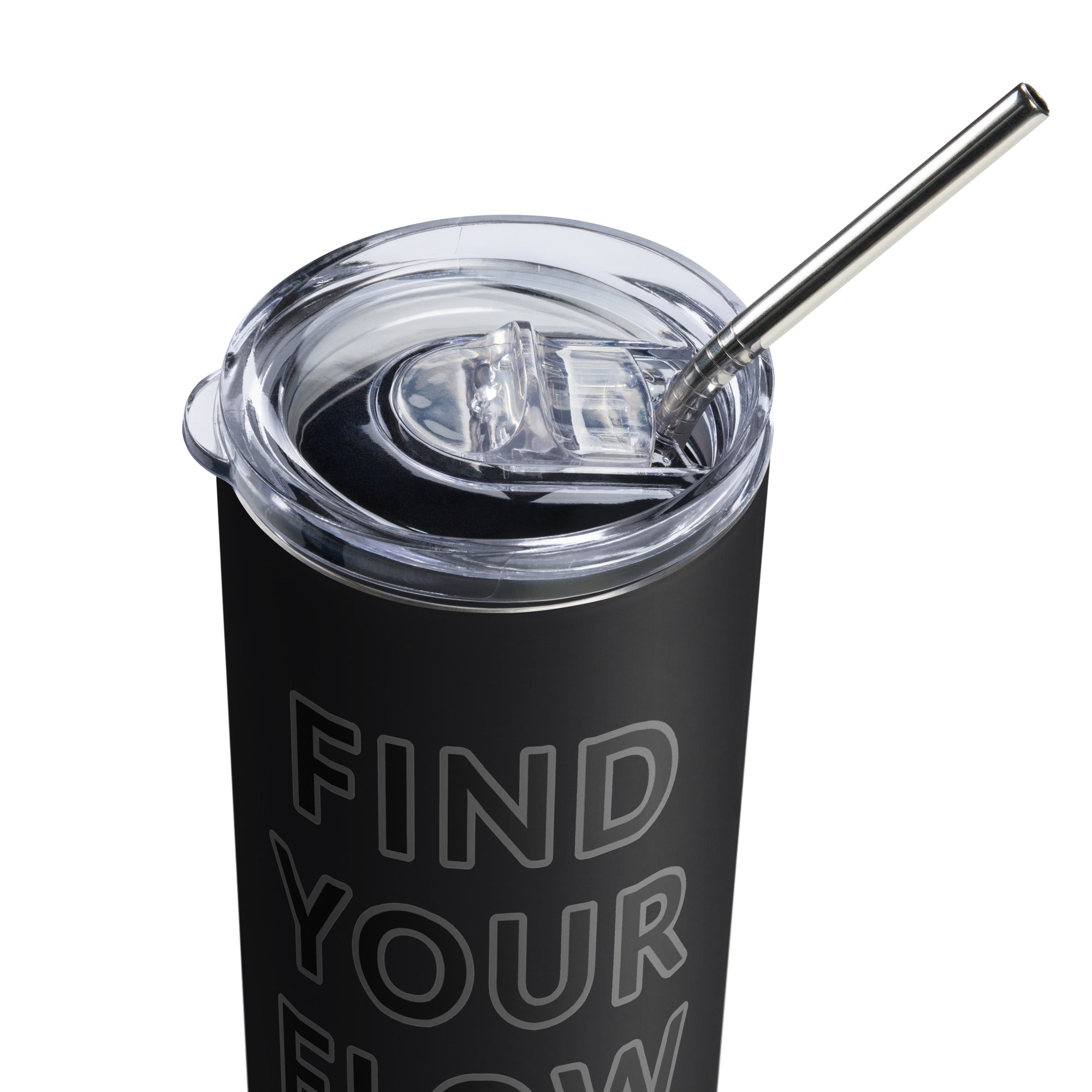 TUMBLER, STAINLESS STEEL – BLACK CHARCOAL