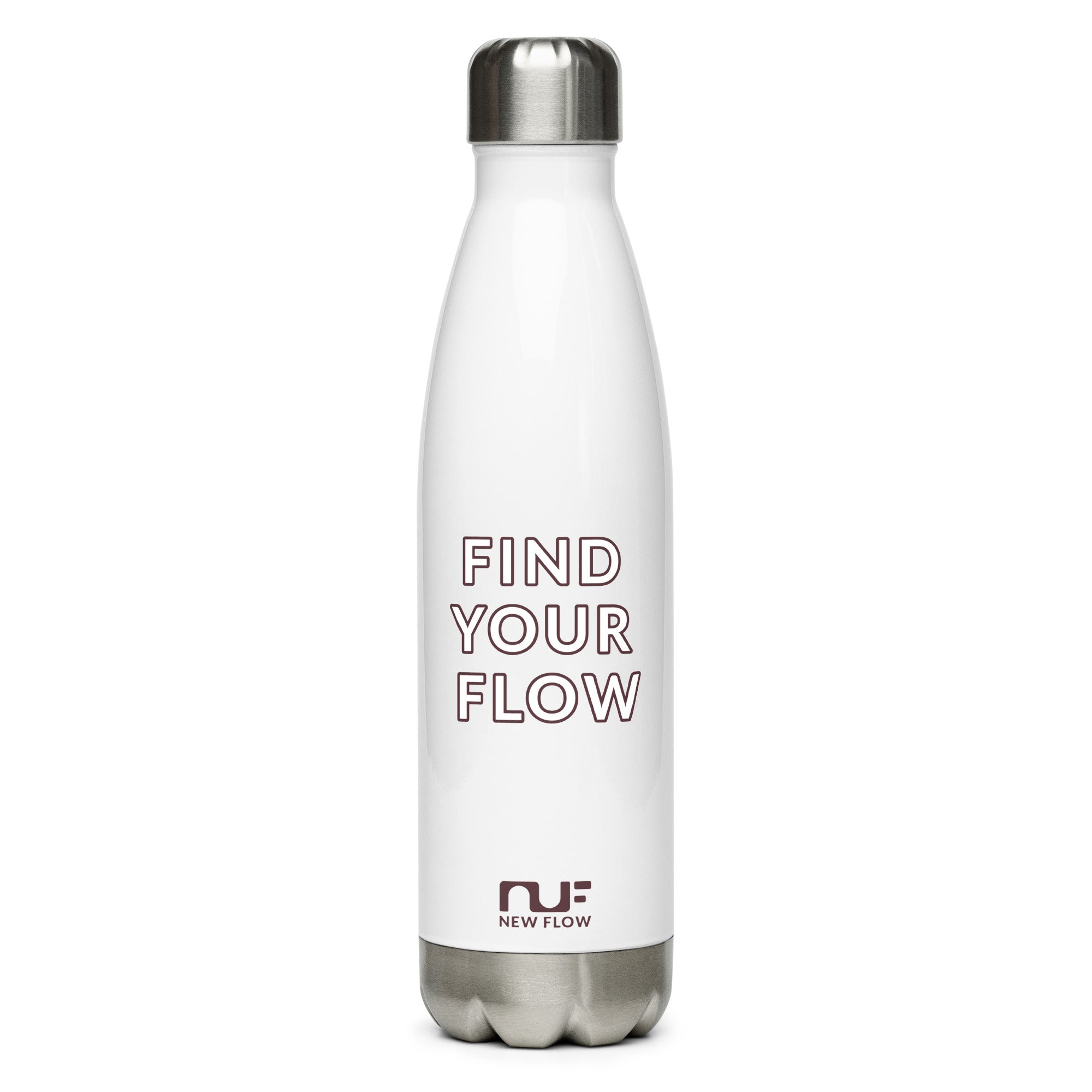 WATER BOTTLE, STAINLESS STEEL – WHITE TAUPE