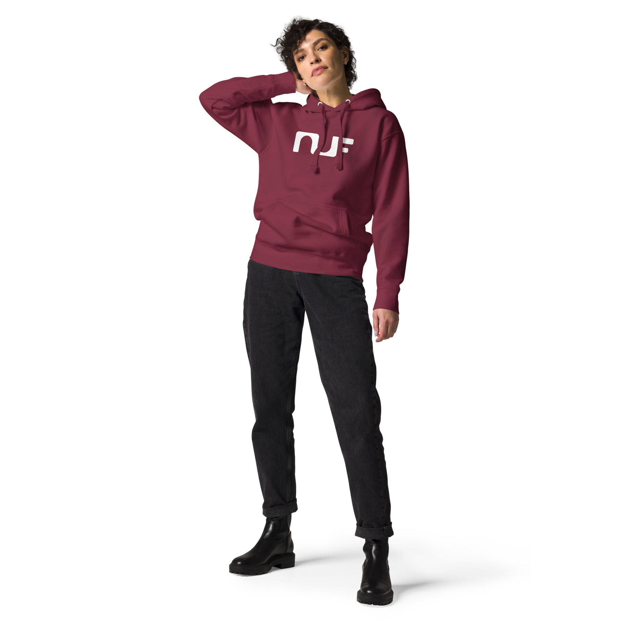 WOMEN'S COTTON HOODIE  – MAROON