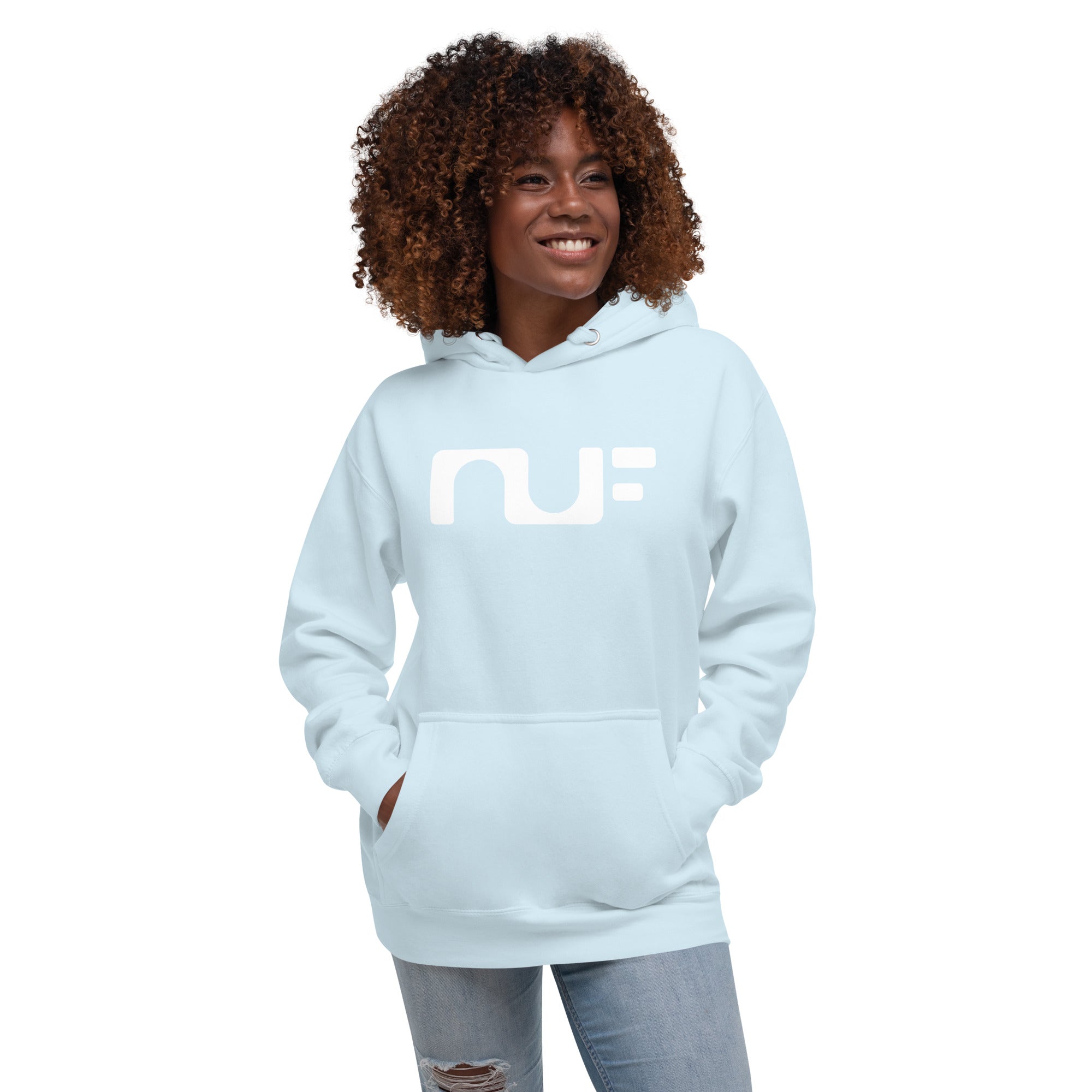 WOMEN'S COTTON HOODIE  – SKY BLUE