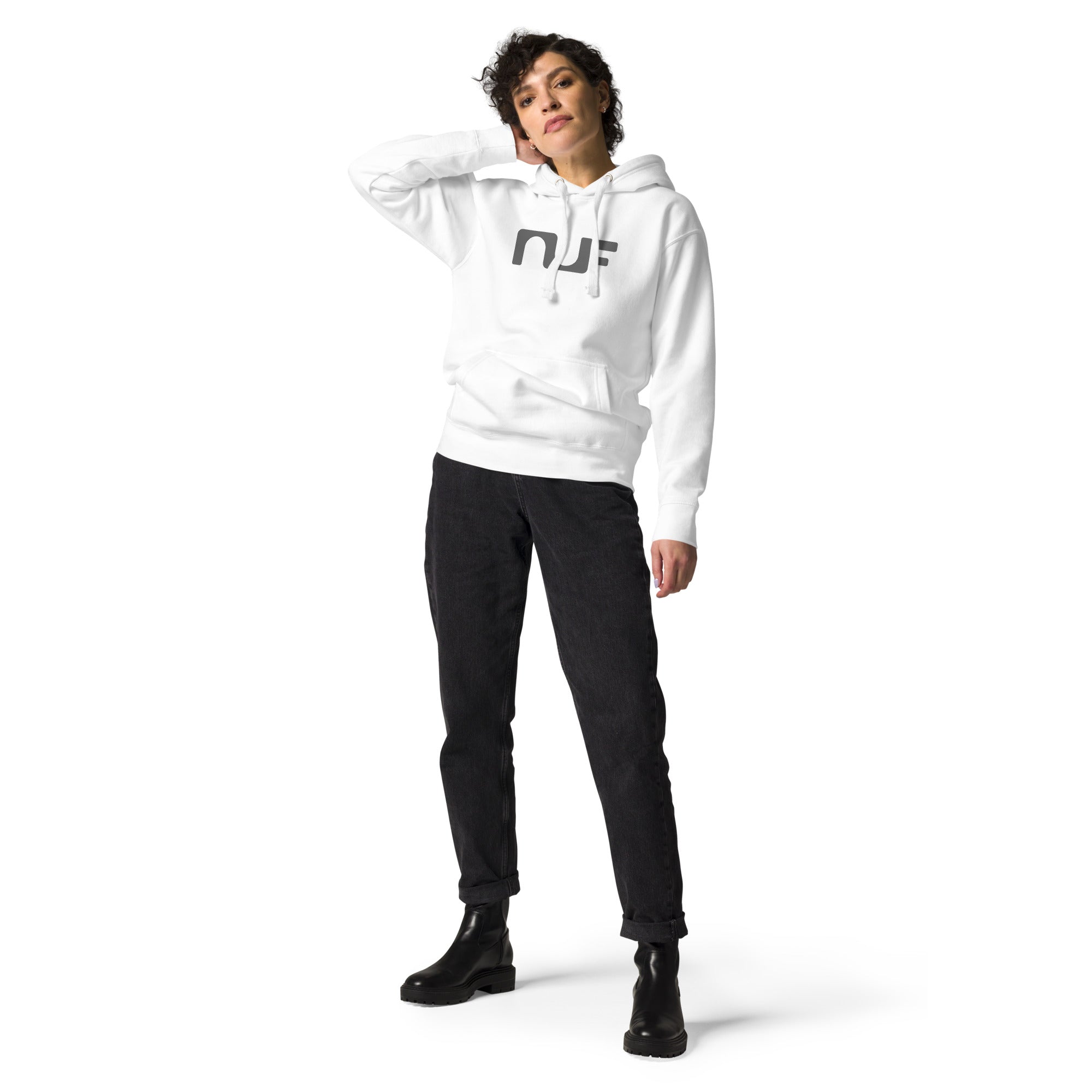 WOMEN'S COTTON HOODIE  – WHITE