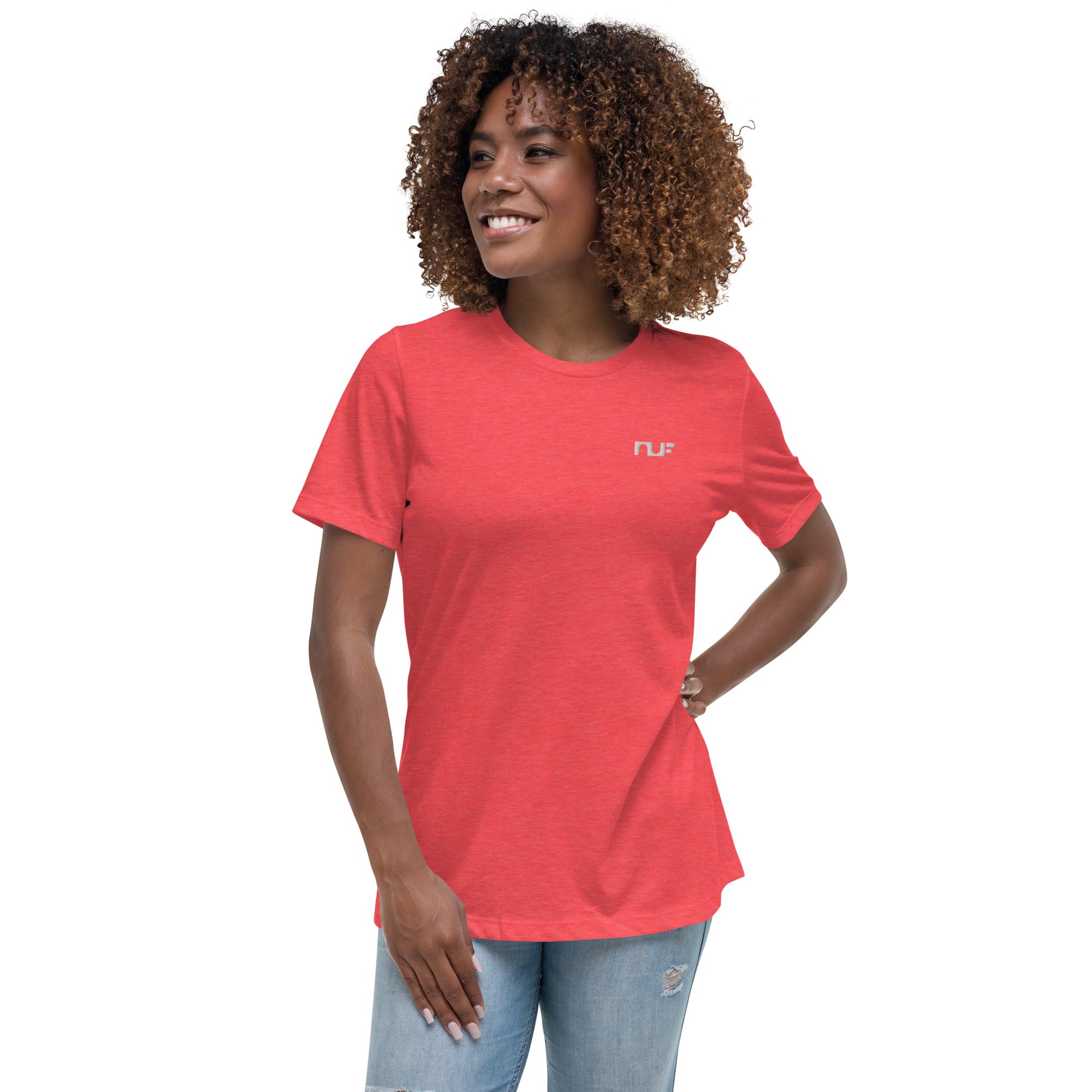 WOMEN'S RELAXED T-SHIRT – HEATHER RED